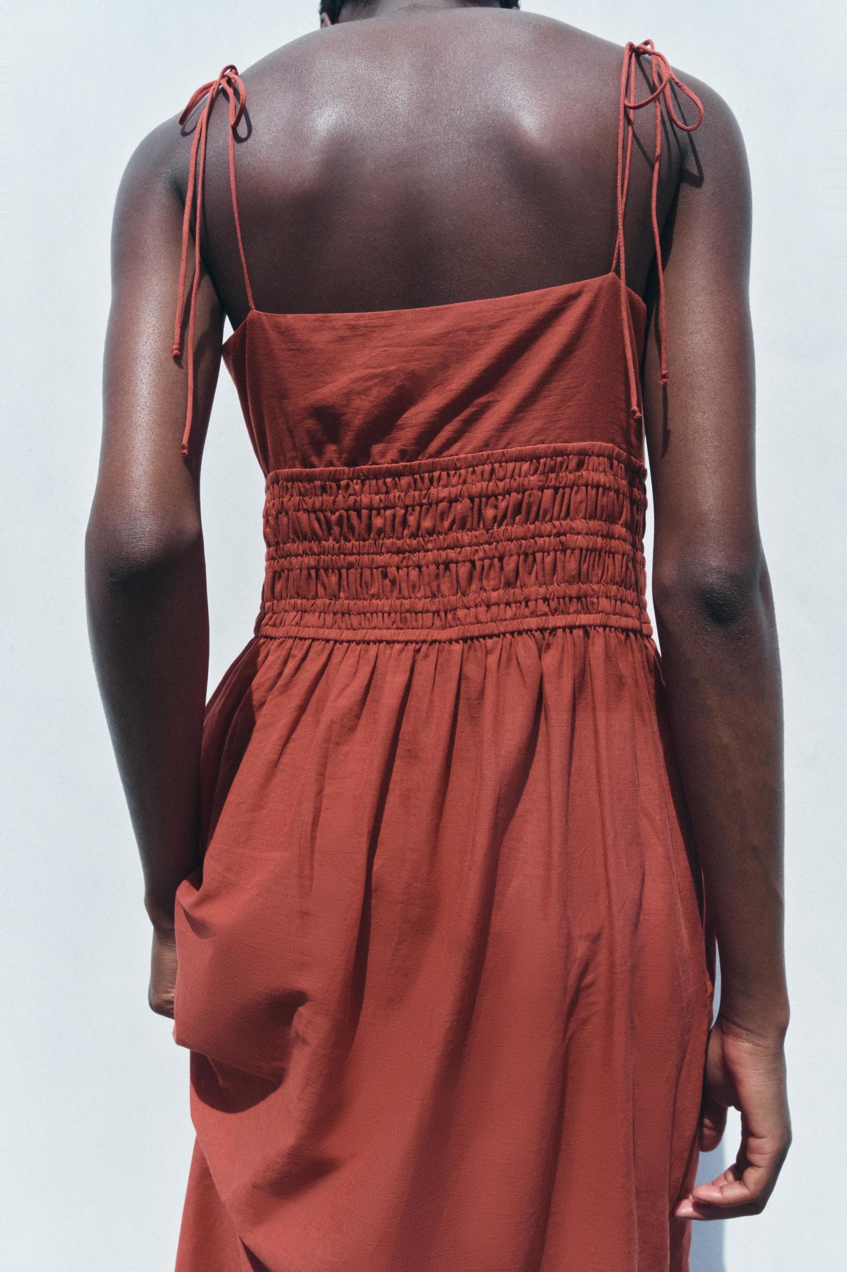 COTTON MIDI DRESS ZW COLLECTION Product Image