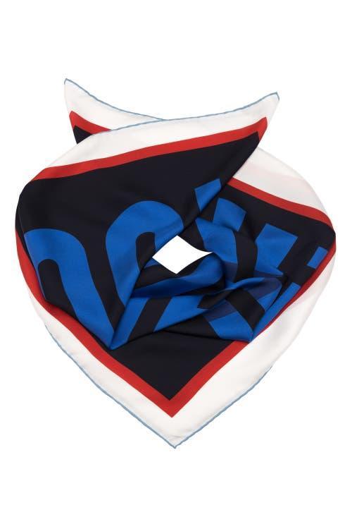 Elizabetta Paula - Hand Rolled Large Silk Foulard for Women in Blue at Nordstrom Product Image