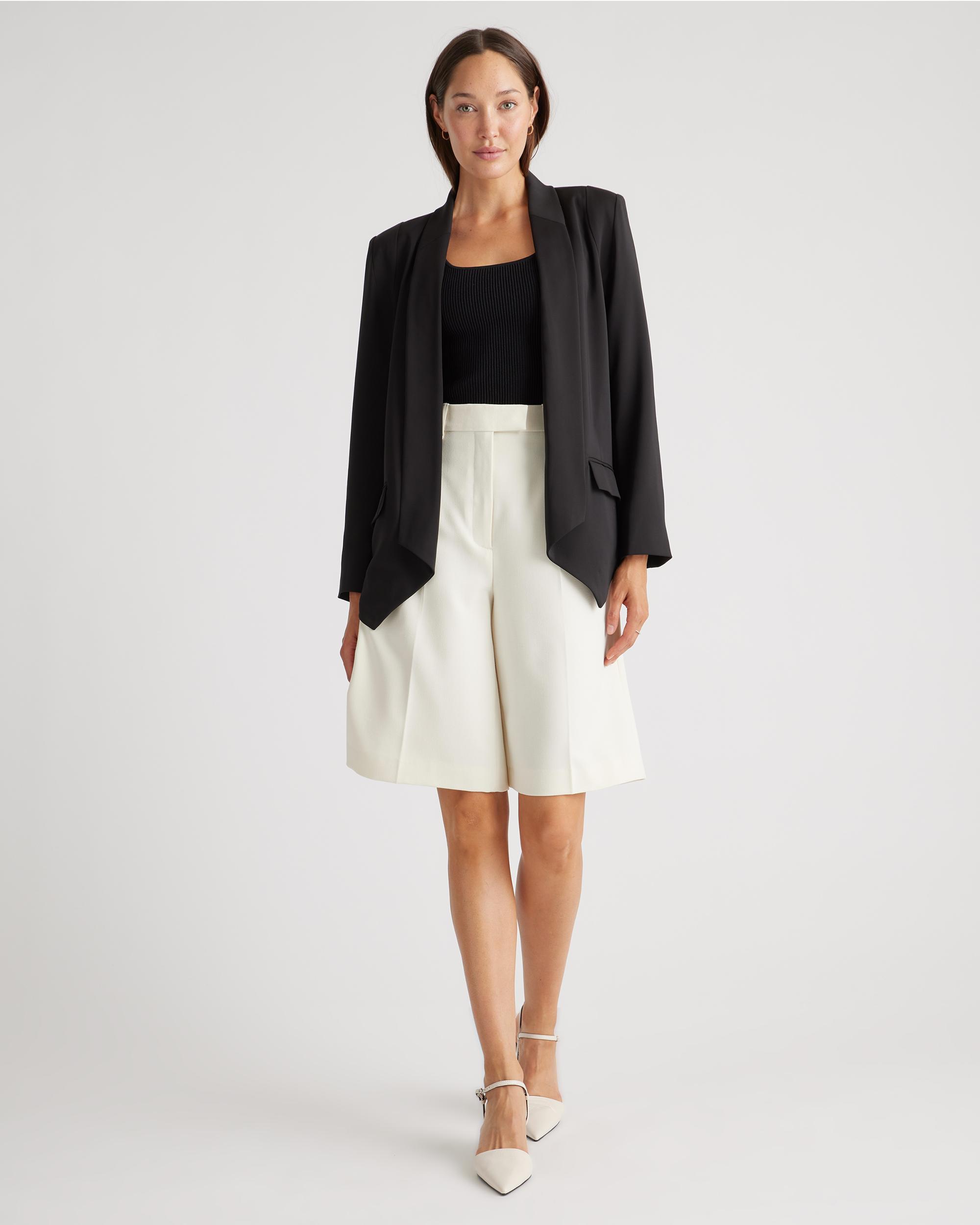 Quince | Women's Stretch Crepe Open Blazer Size XS, Recycled Polyester Product Image