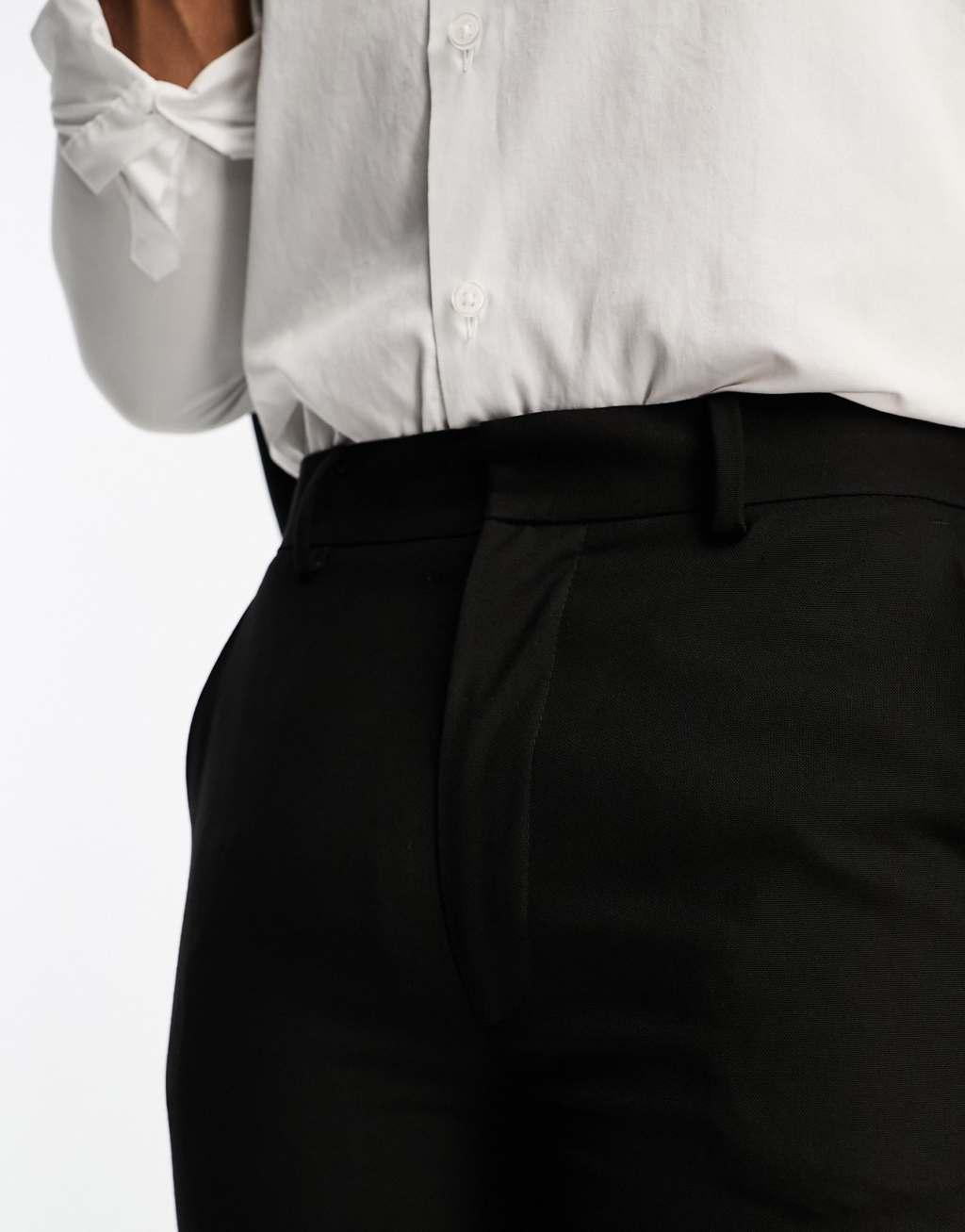 ASOS DESIGN skinny tuxedo suit pants Product Image