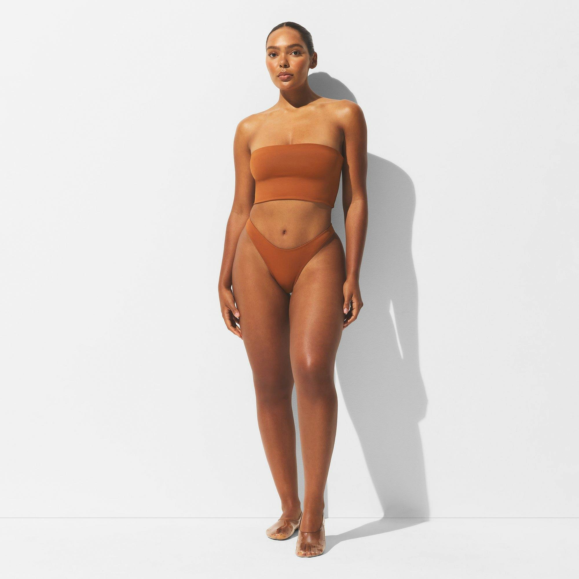 ICONIC SWIM CONVERTIBLE BANDEAU BIKINI TOP | TERRA Product Image