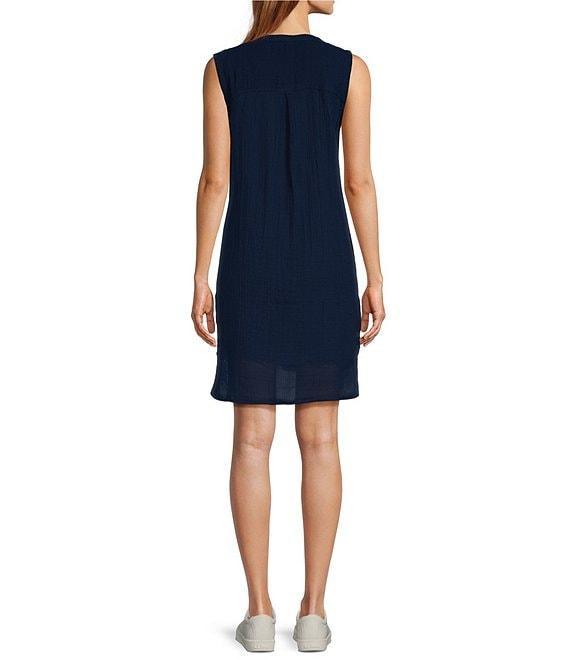 L.L.Bean Cloud Gauze Split V Neckline Sleeveless Cover-Up Dress Product Image