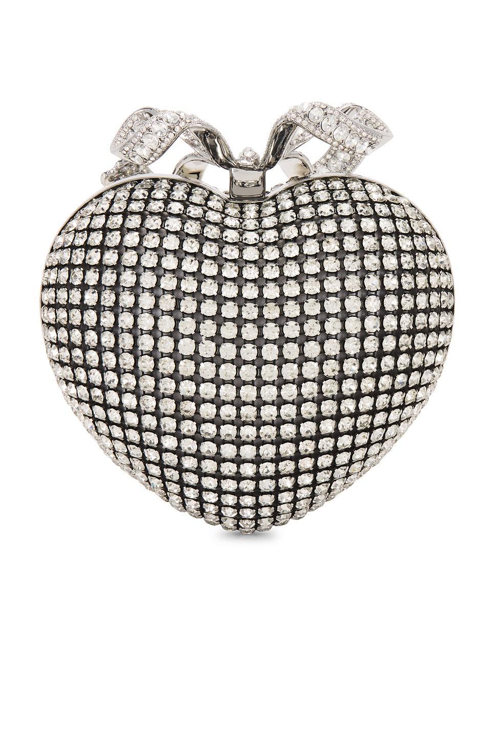 Crystal Heart Clutch self-portrait Product Image
