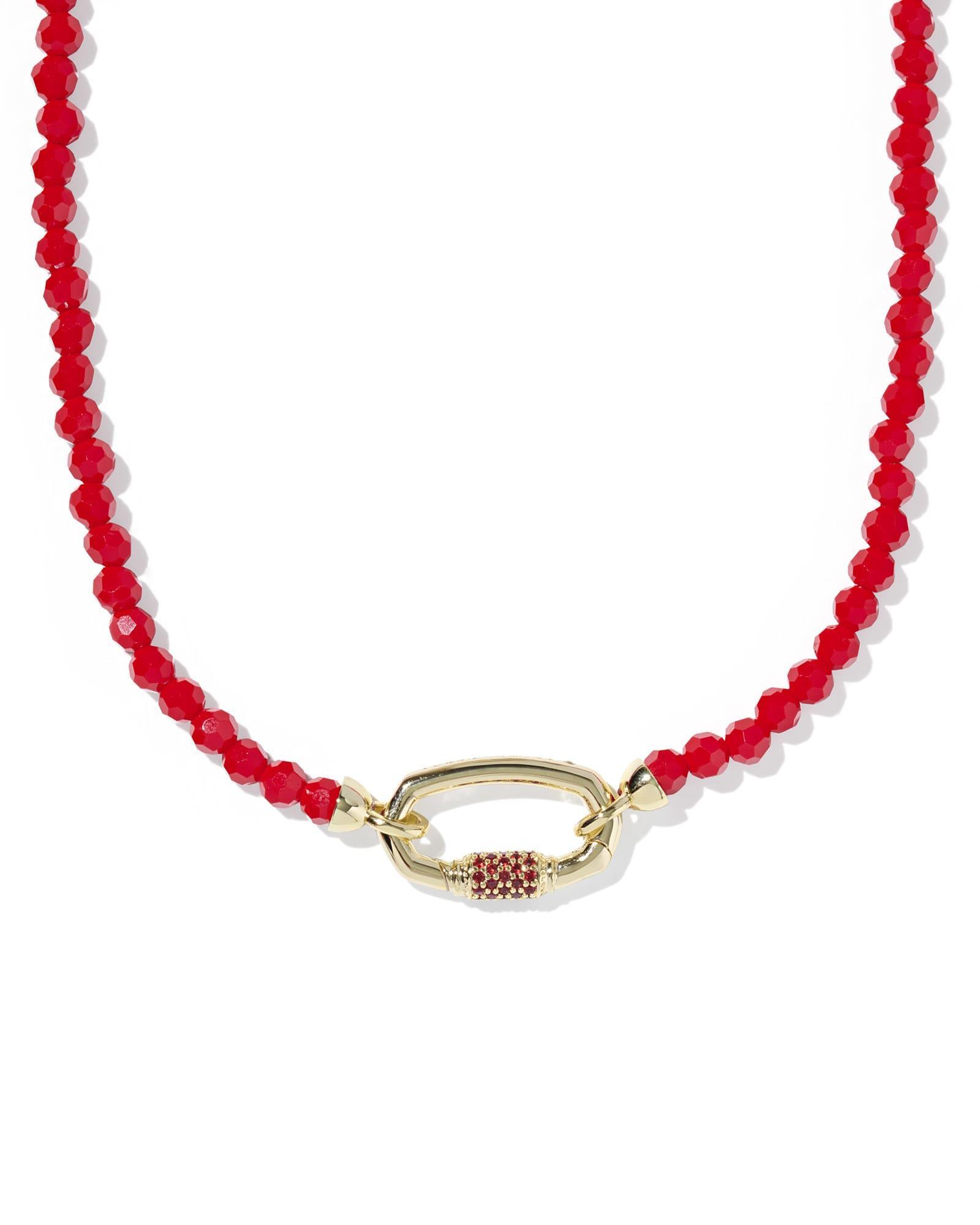 Emery Gold Beaded Strand Necklace Product Image