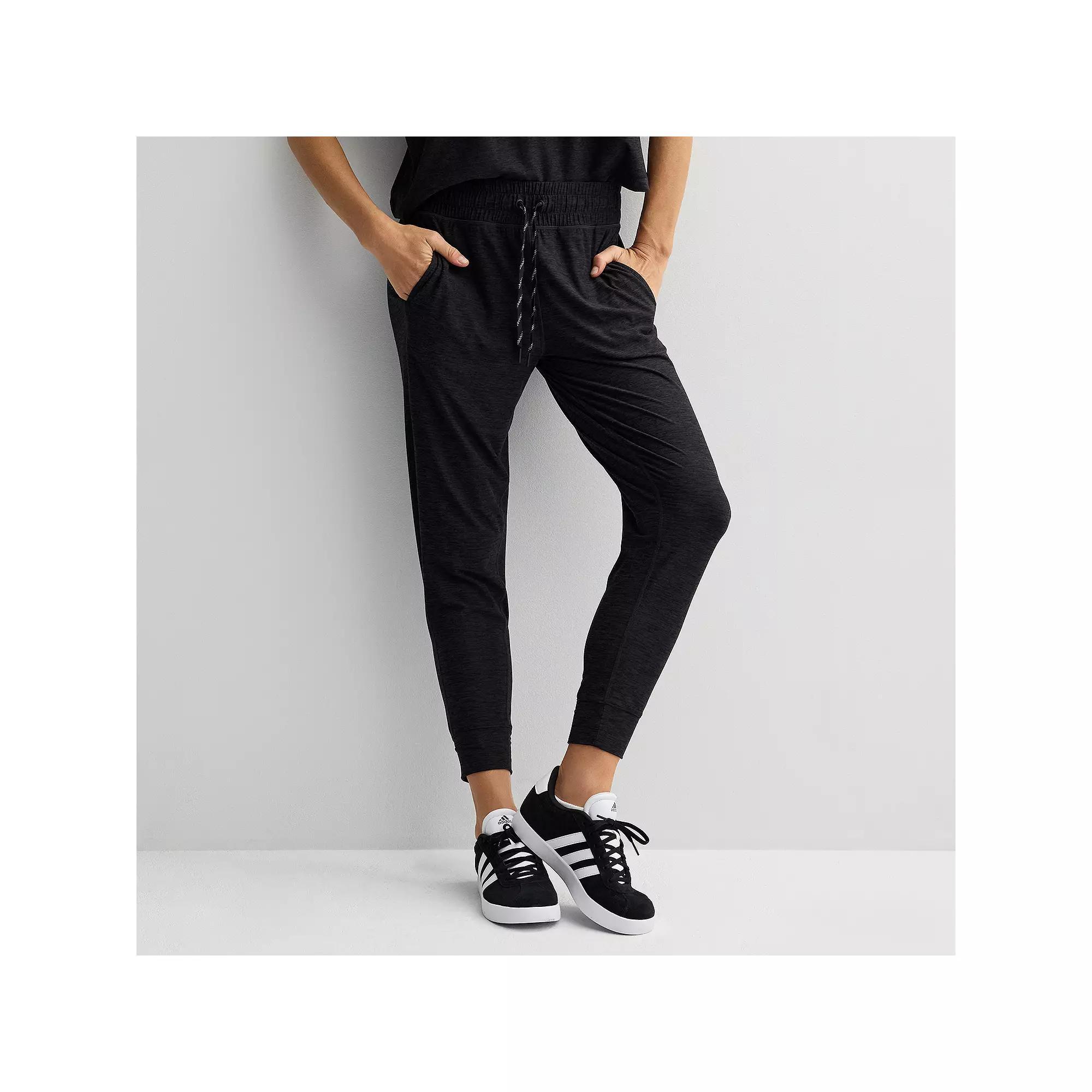Women's FLX Wander Joggers, Size: XXL LONG, Black Grey Coal Product Image