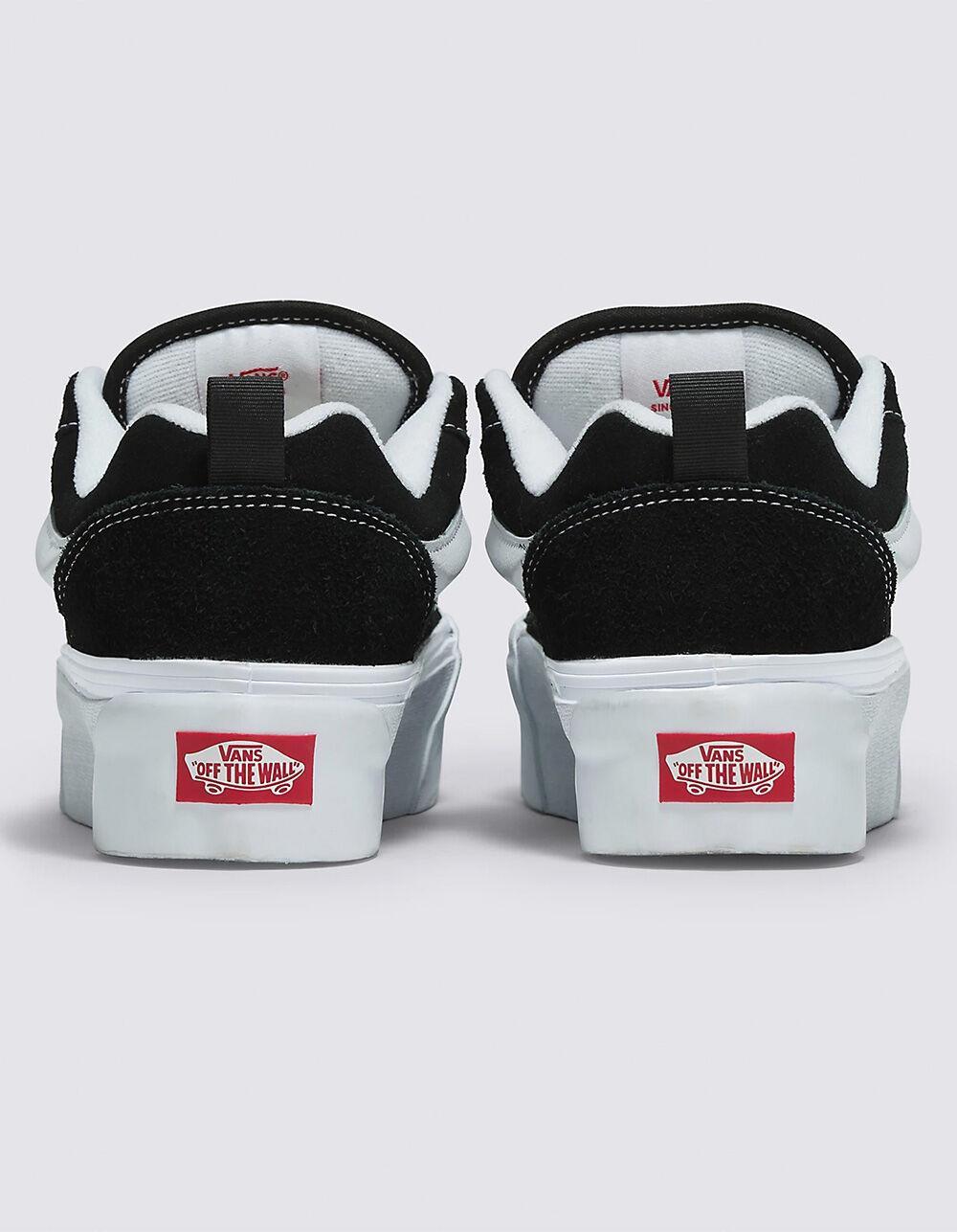 VANS Knu Stack Womens Platform Shoes - BLK/WHT Product Image