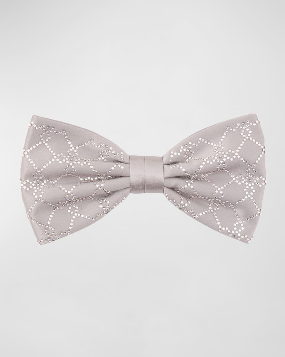 Mens Silk Rhinestone Bow Tie Product Image