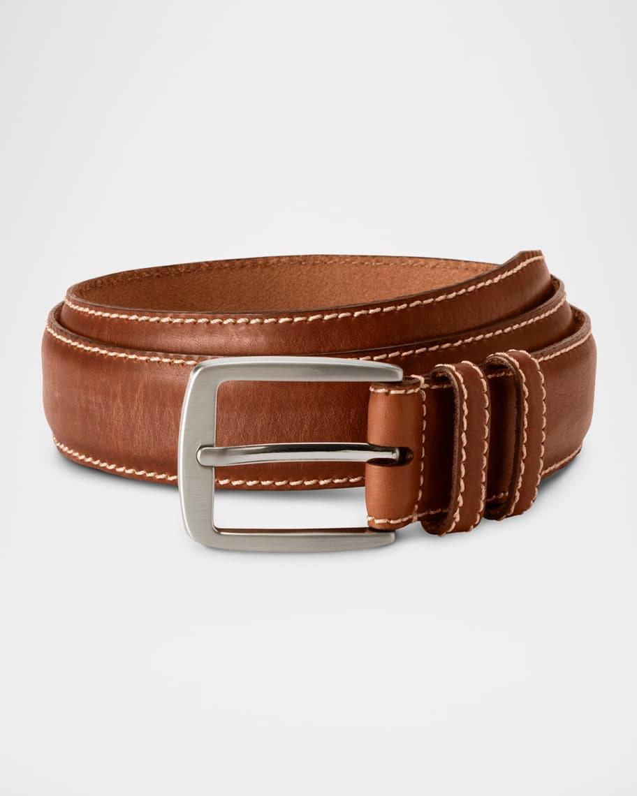 Allen Edmonds Mens Yukon Leather Belt Product Image