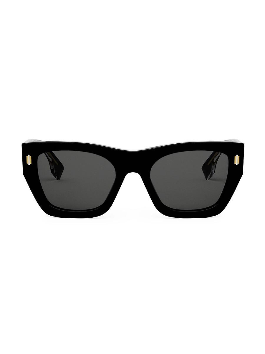Mens Fendi Roma 53MM Rectangular Sunglasses Product Image