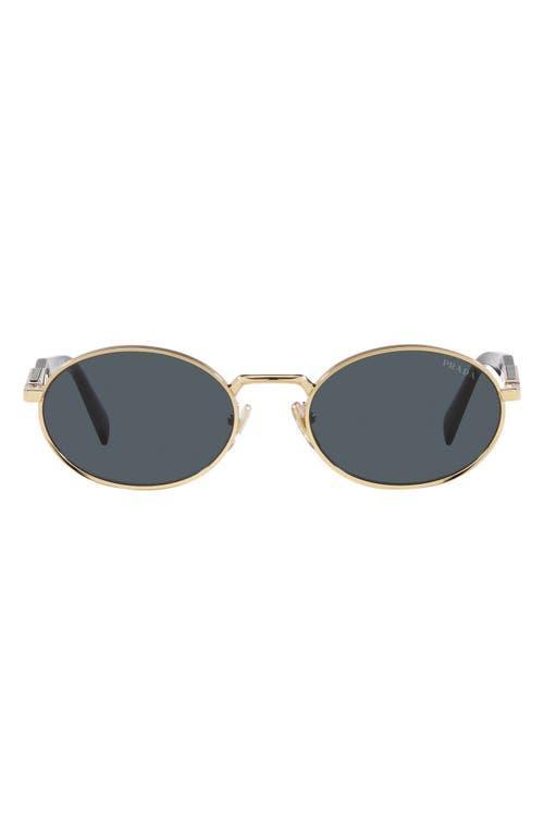 Engraved Logo Metal & Plastic Oval Sunglasses Product Image