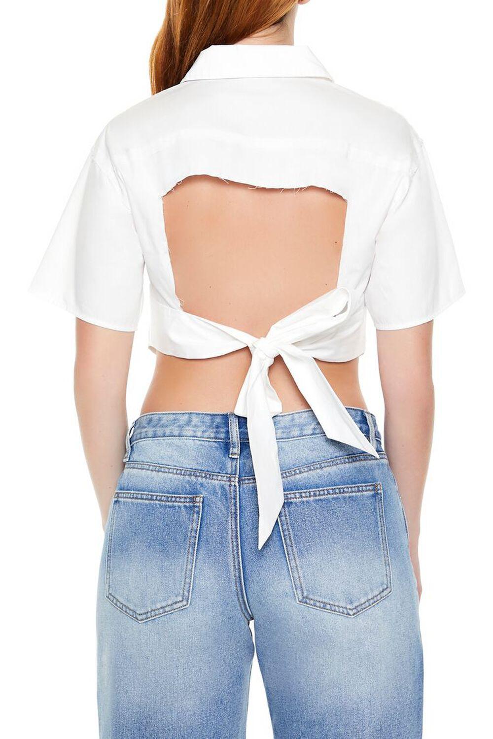 Cutout Safety Pin Crop Top | Forever 21 Product Image
