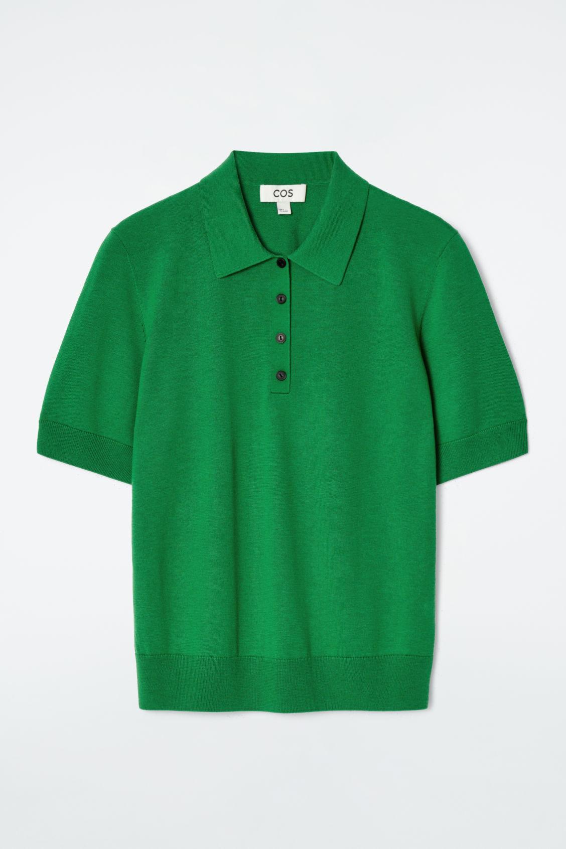 MERINO WOOL-BLEND POLO SHIRT Product Image