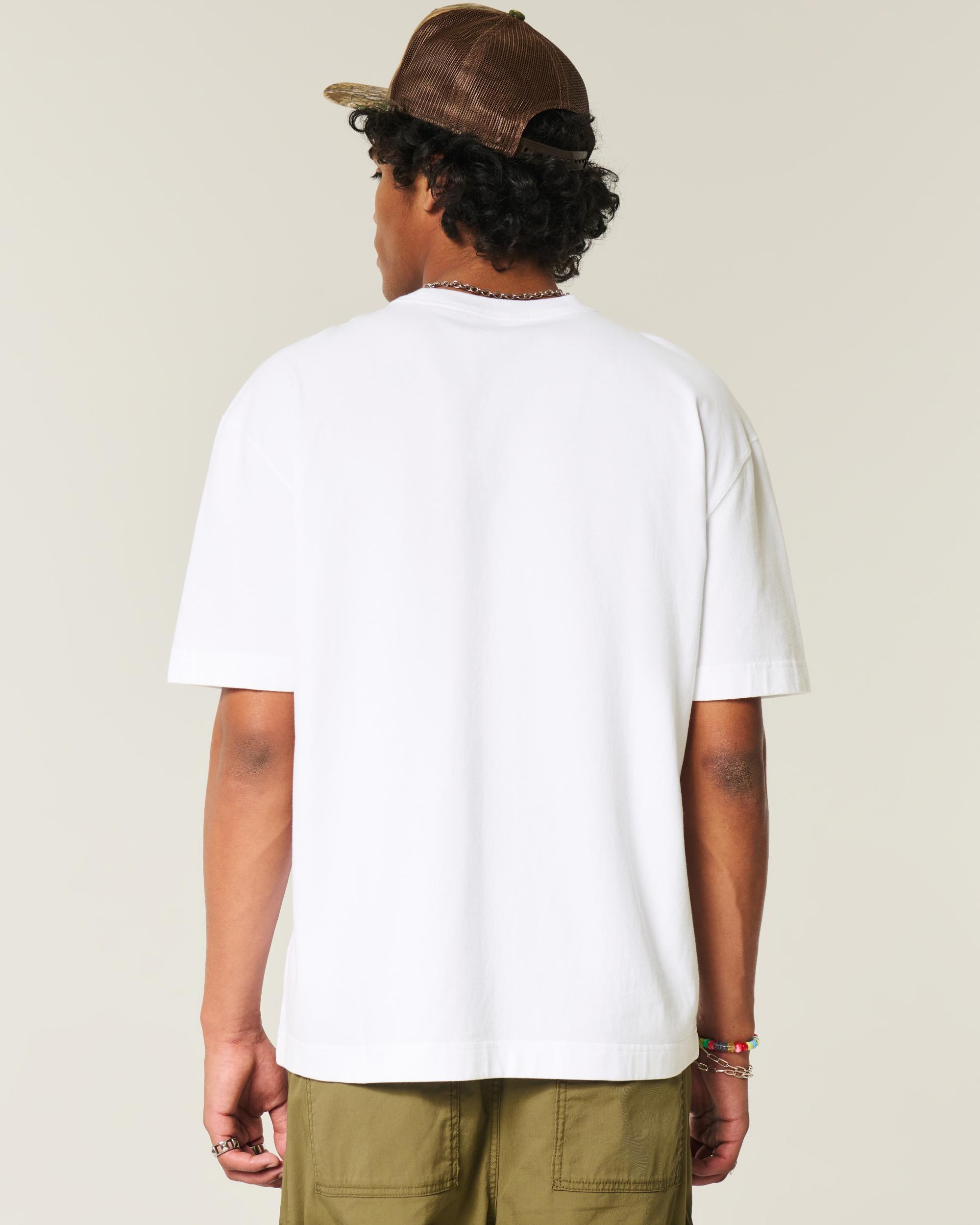 Boxy Heavyweight Camo Crew T-Shirt Product Image