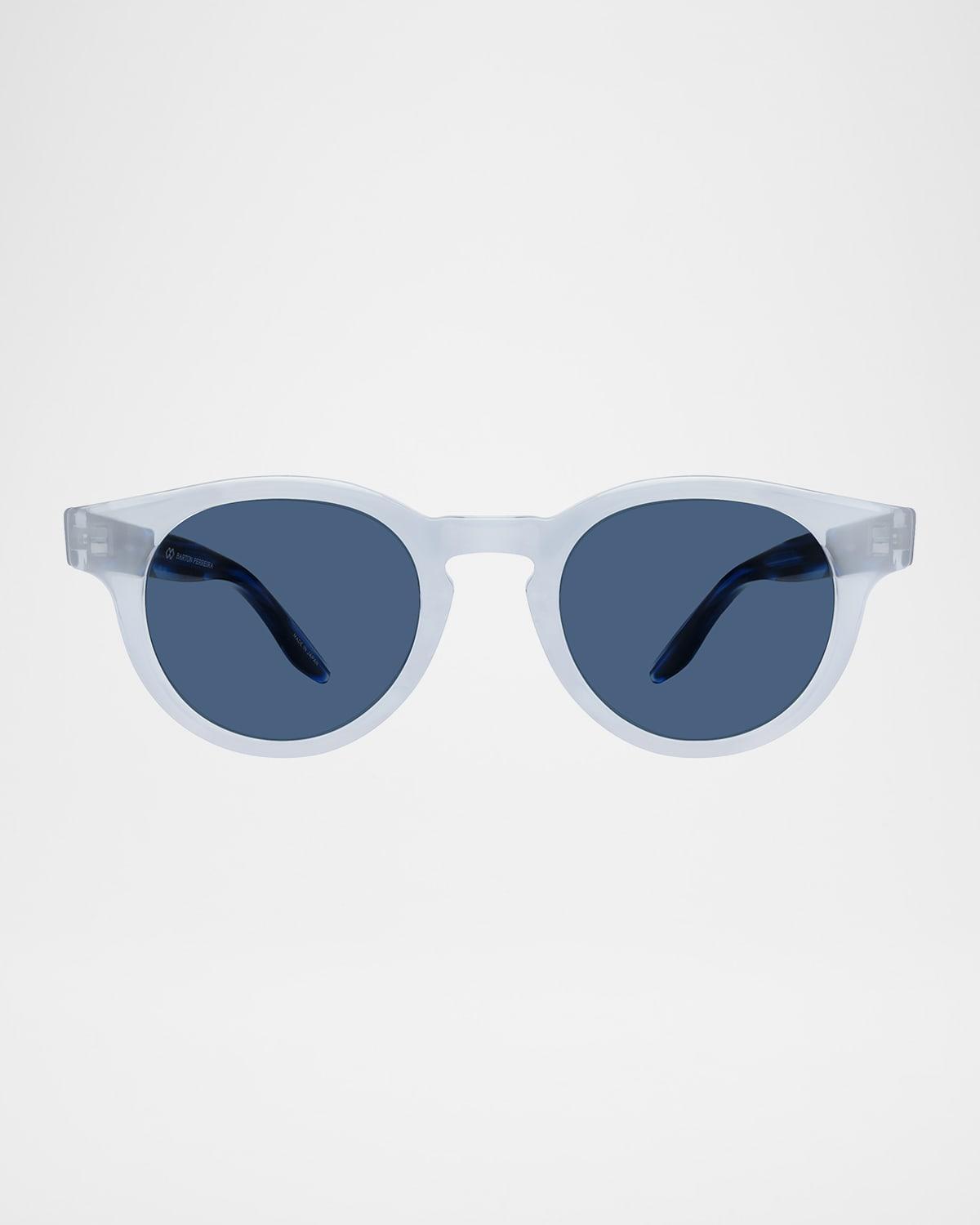 Mens Oxford Acetate Round Sunglasses Product Image