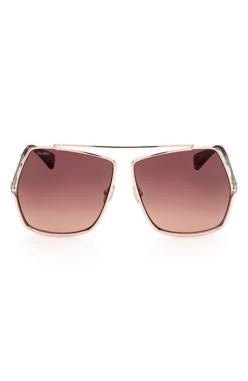 Womens 64MM Geometric Sunglasses Product Image