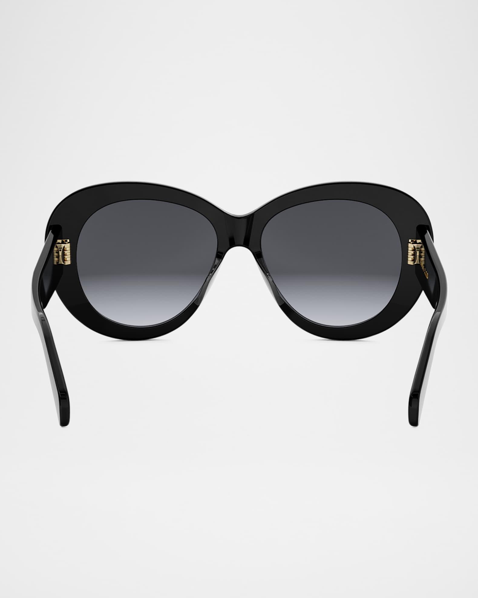 Triomphe Logo Oval Acetate Sunglasses Product Image