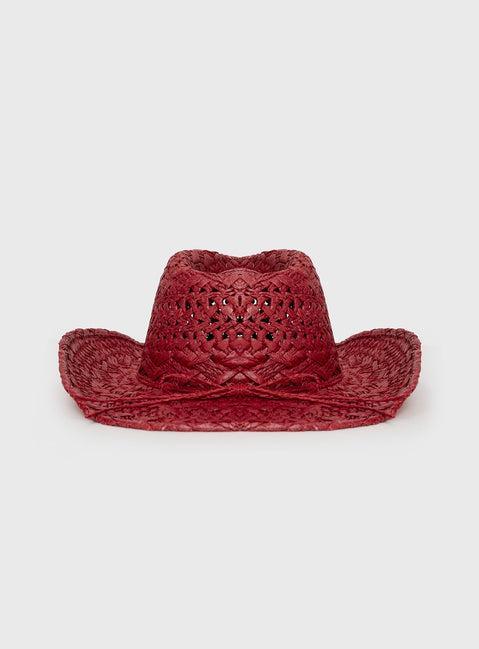 Dominick Cowboy Hat Red Product Image