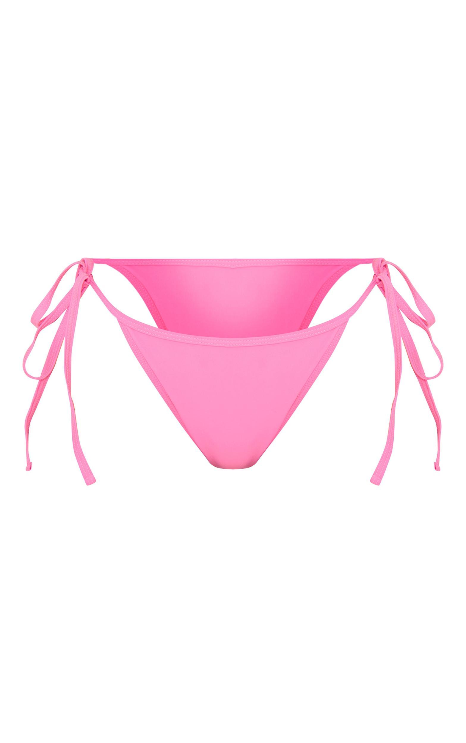 Candy Pink Mix & Match Tie Side Bikini Bottoms Product Image