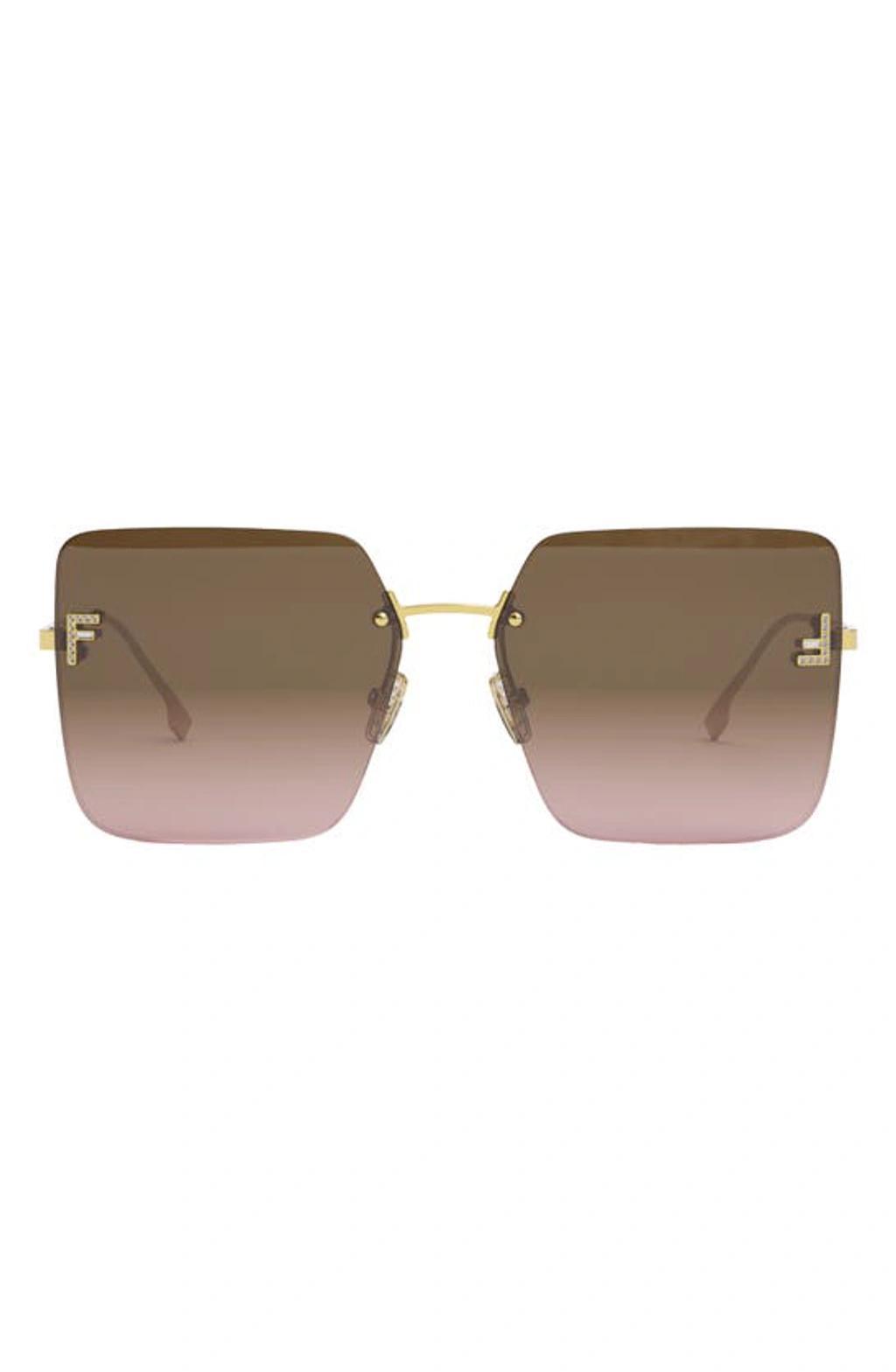 Fendi Rimless Square Sunglasses, 59mm Product Image