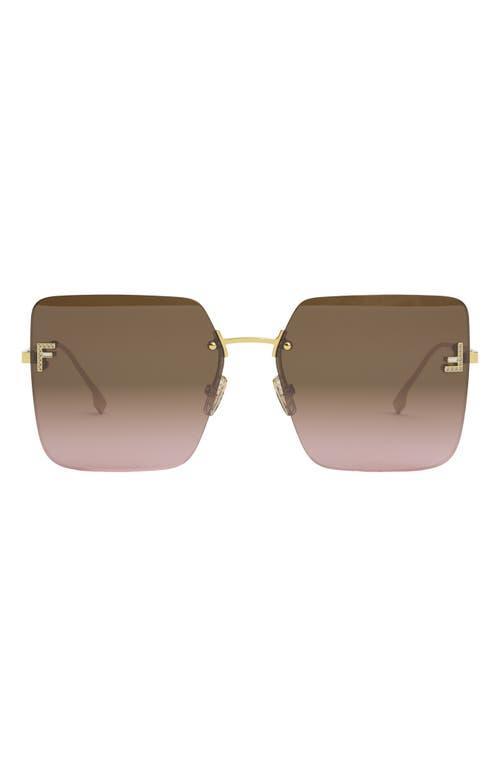 Fendi Rimless Square Sunglasses, 59mm Product Image