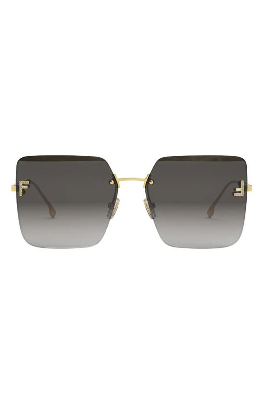 Fendi Rimless Square Sunglasses, 59mm Product Image