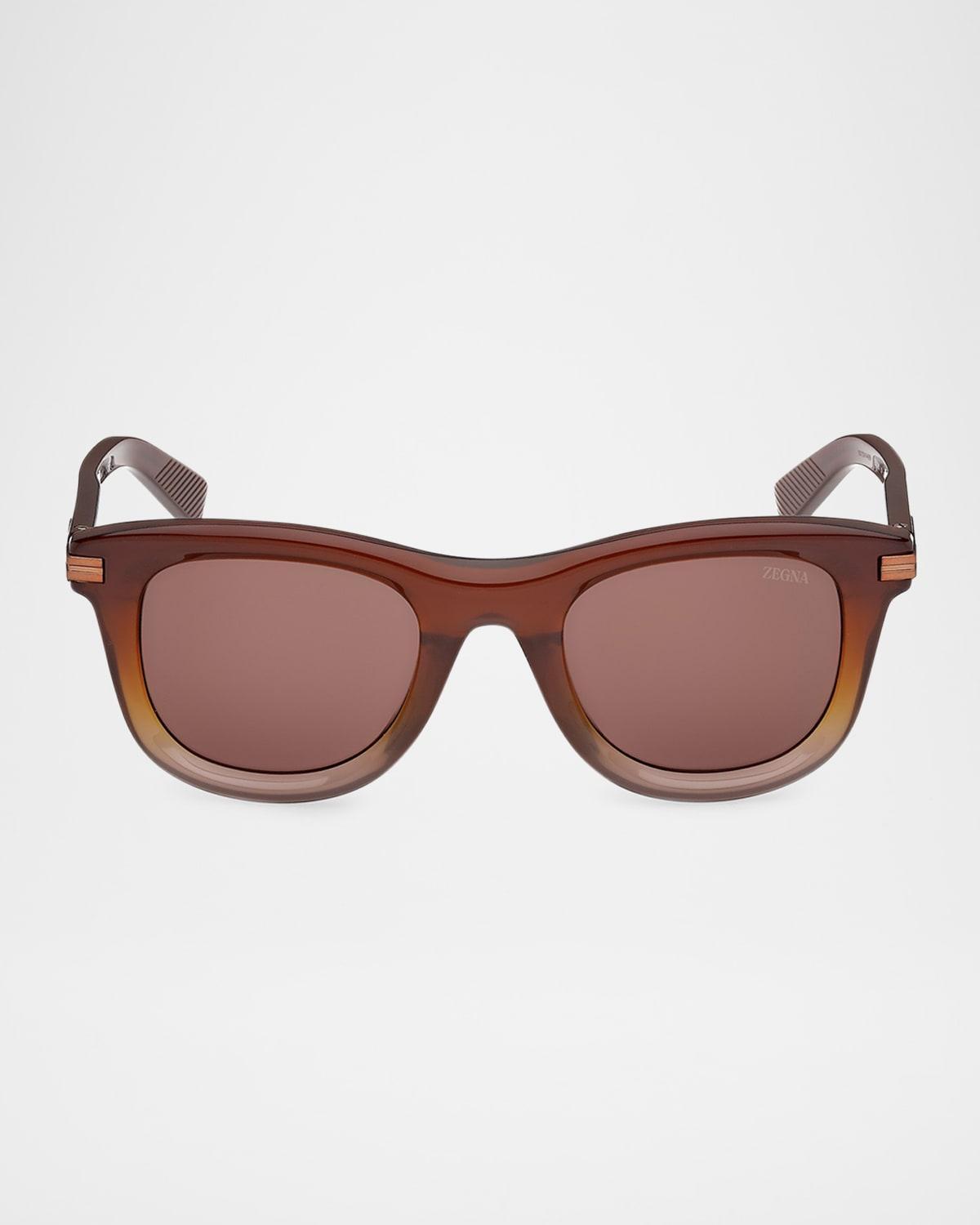 Men's Acetate Square Sunglasses Product Image