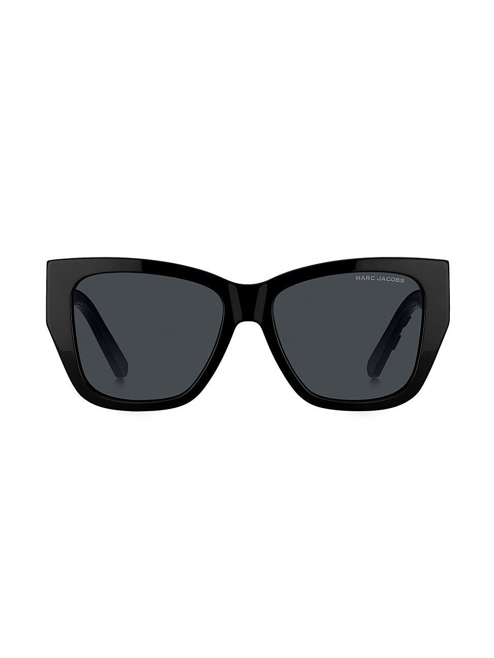 Embossed Logo Tonal Acetate Square Sunglasses Product Image