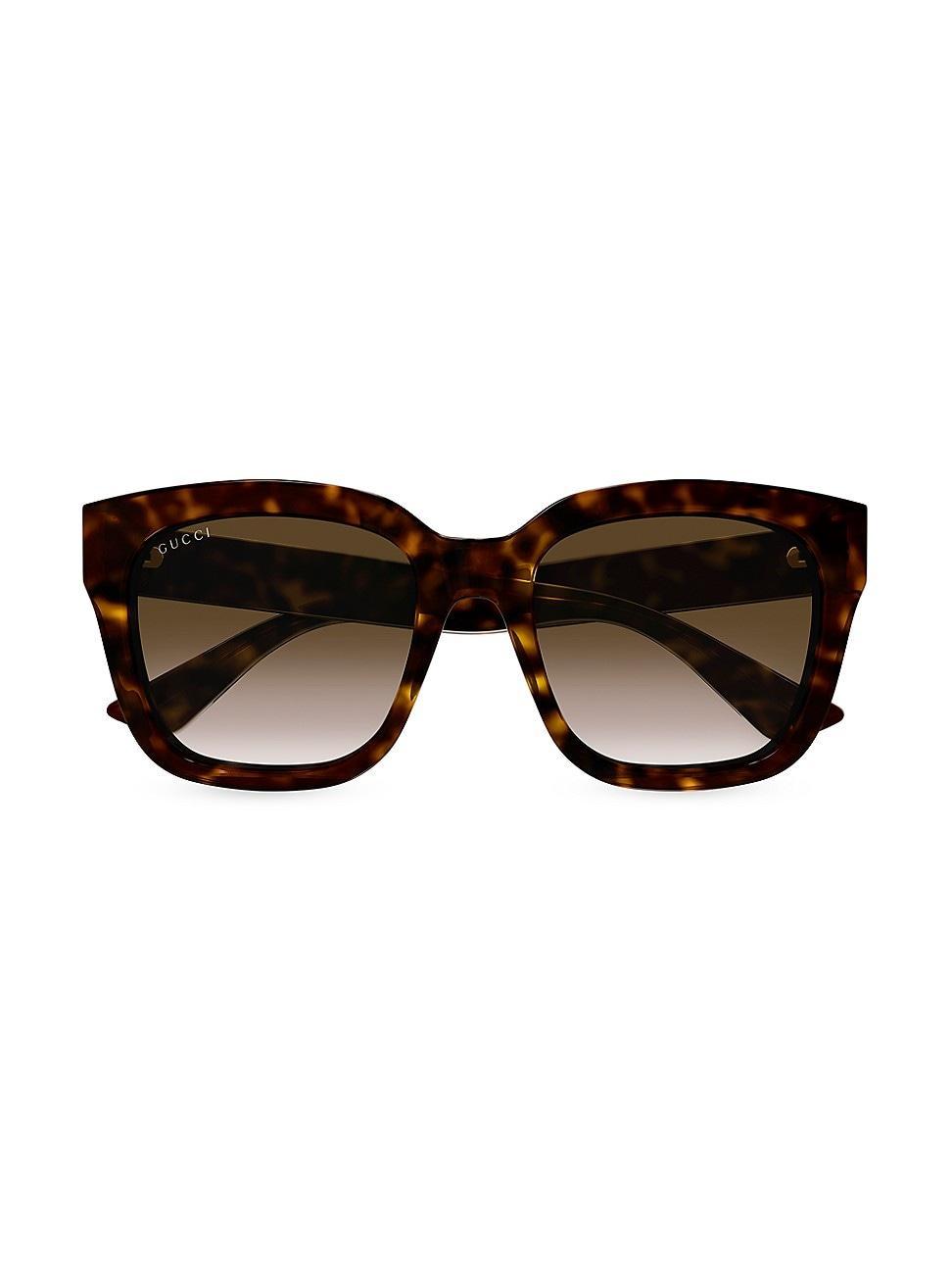 Gucci Womens GG1338S 54mm Havana Cat Eye Sunglasses Product Image
