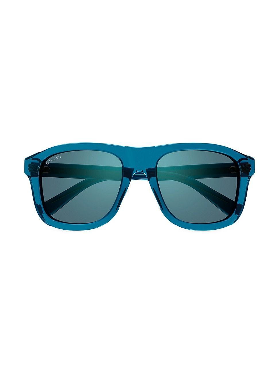Mens 80s Monocolor 54MM Acetate Pilot Sunglasses Product Image