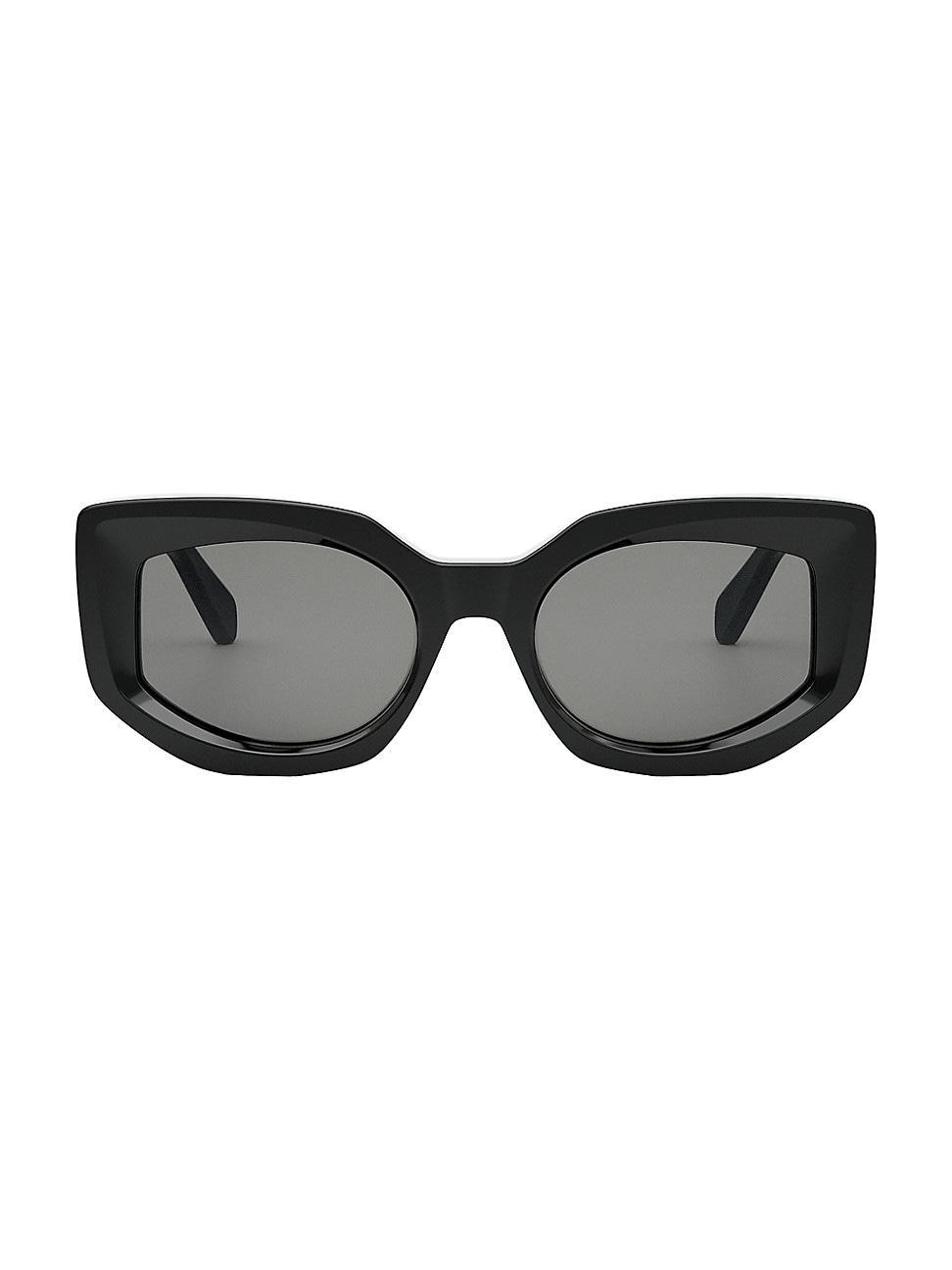 Womens Bold Three Dots 54MM Butterfly Sunglasses Product Image