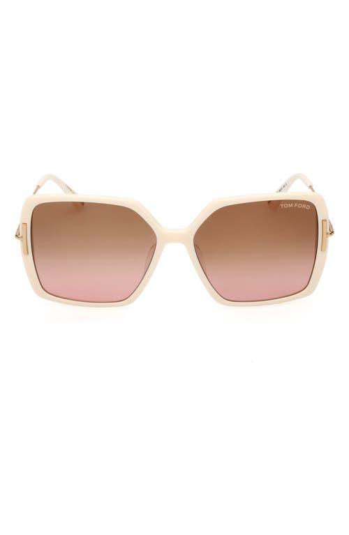 Womens Joanna 59MM Rectangular Sunglasses Product Image
