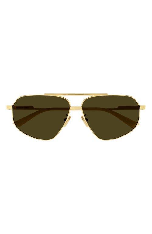 Mens 59MM Metal Aviator Sunglasses Product Image