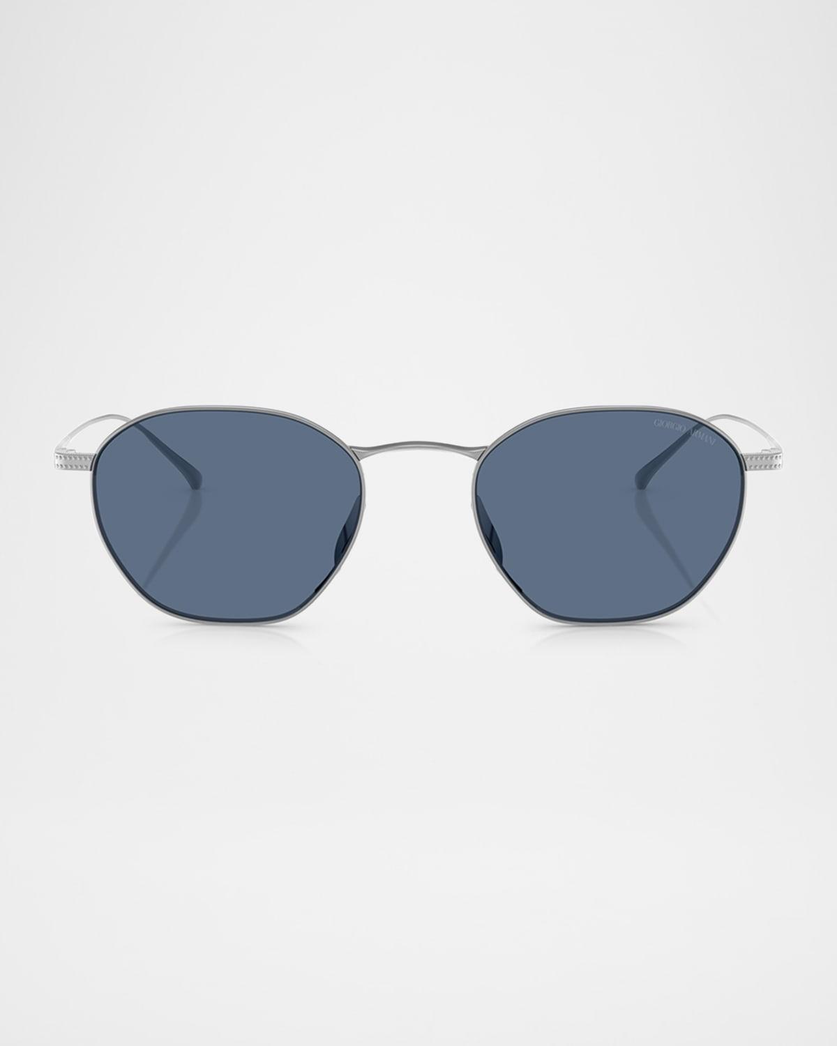 Mens Oxford Acetate Round Sunglasses Product Image
