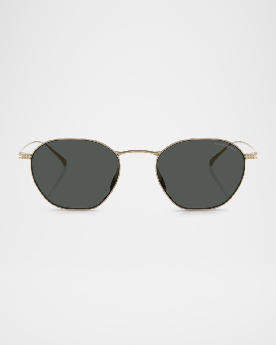 Mens Oxford Acetate Round Sunglasses Product Image