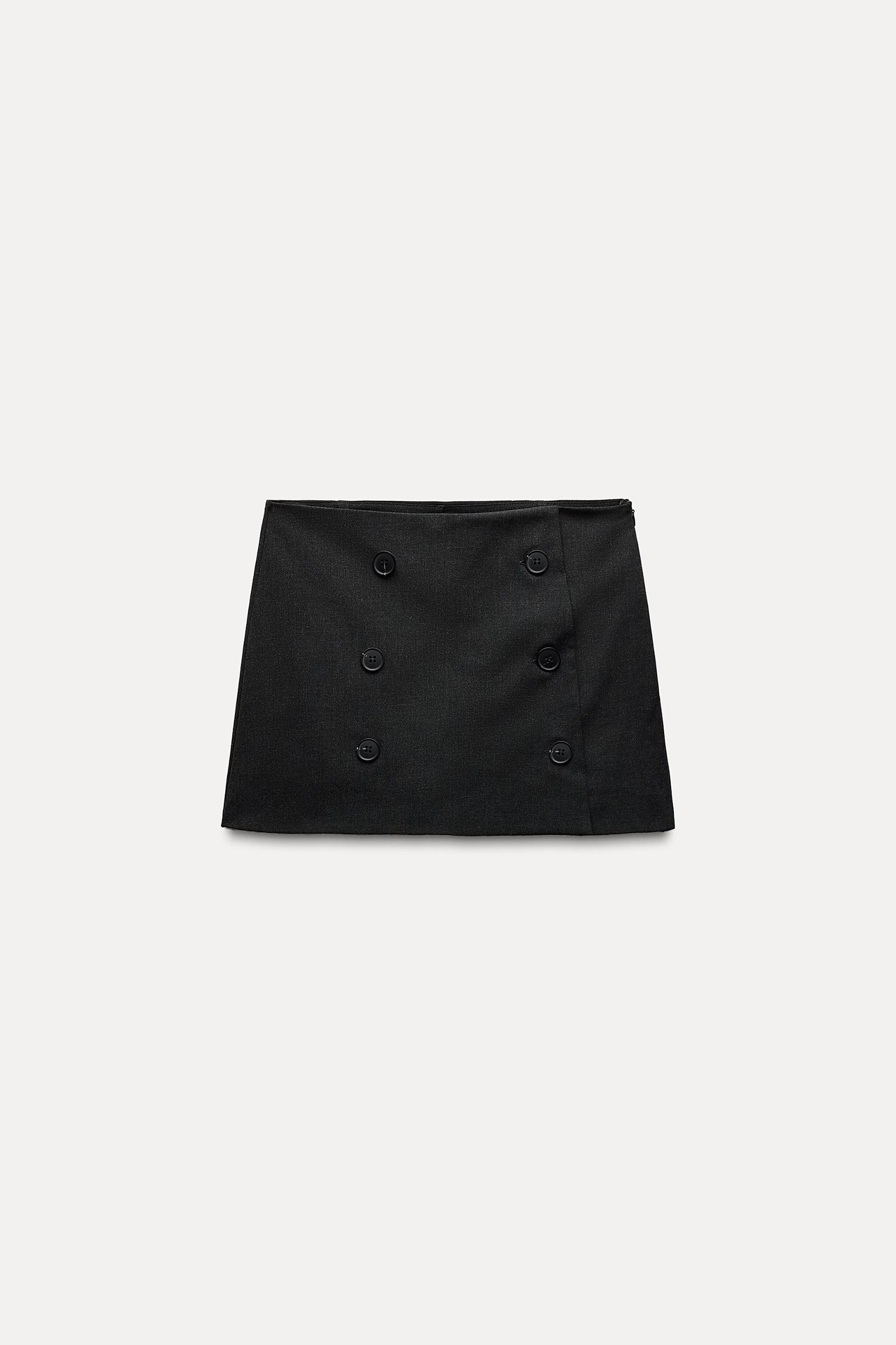 SPLIT SKIRT WITH BUTTONS Product Image