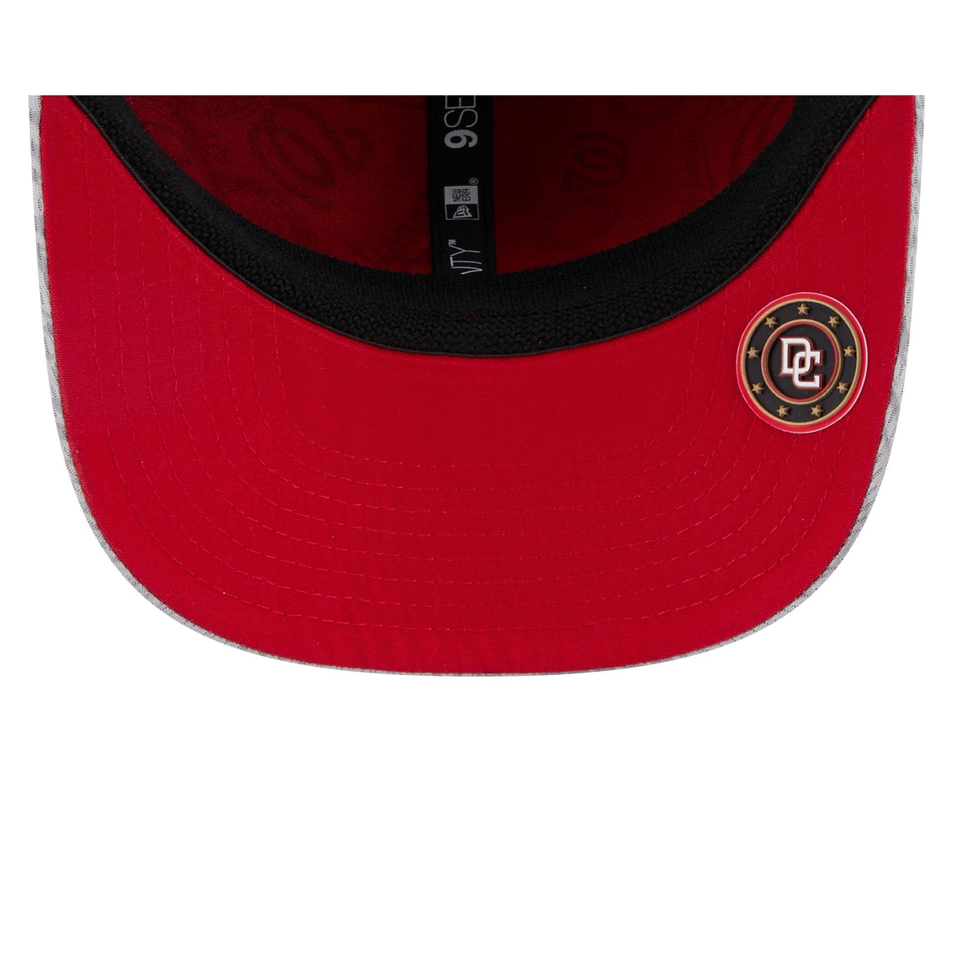 Washington Nationals 2025 Clubhouse Gray 9SEVENTY Stretch-Snap Hat Male Product Image