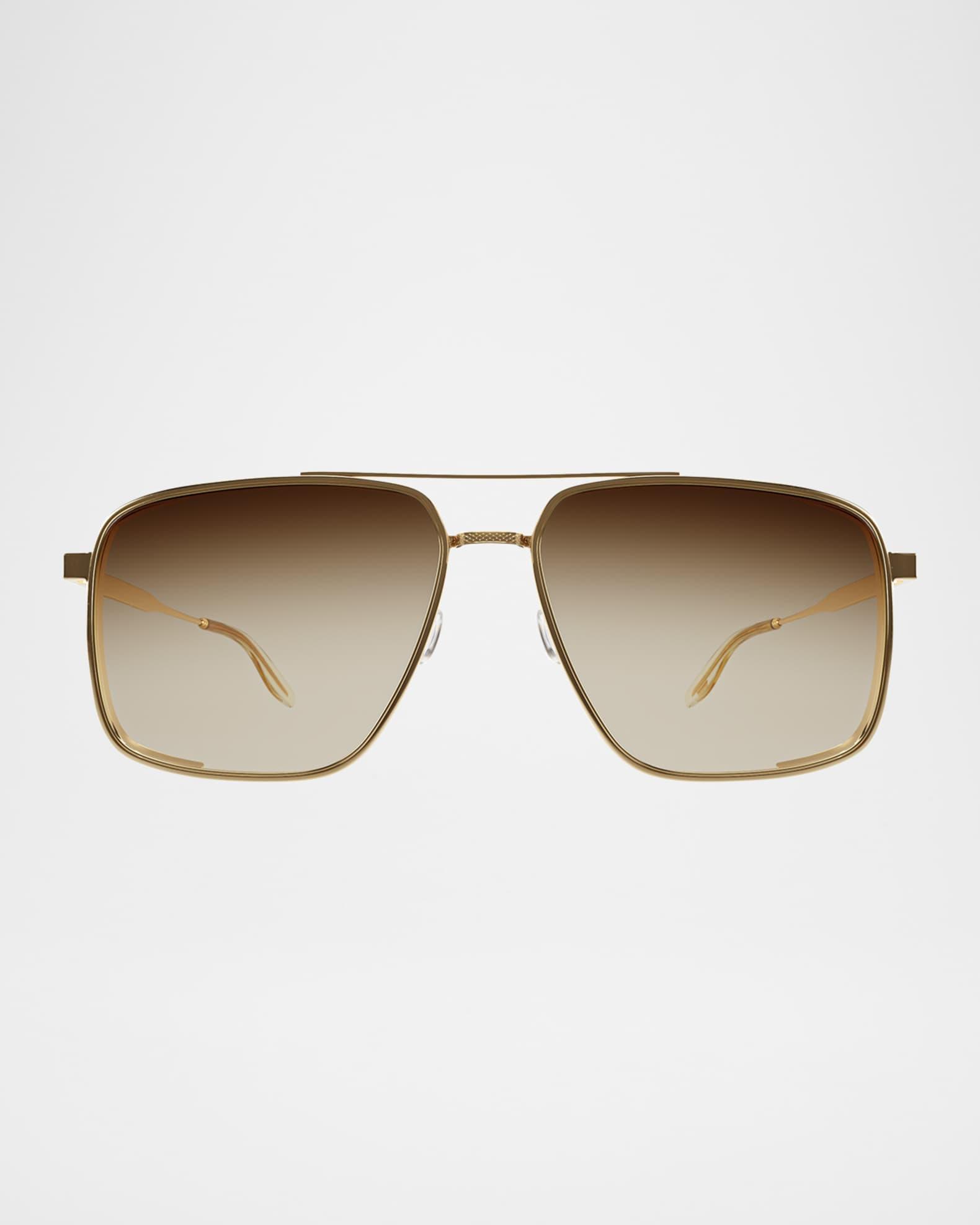 x 007 Men's Scaramanga Titanium Aviator Sunglasses Product Image