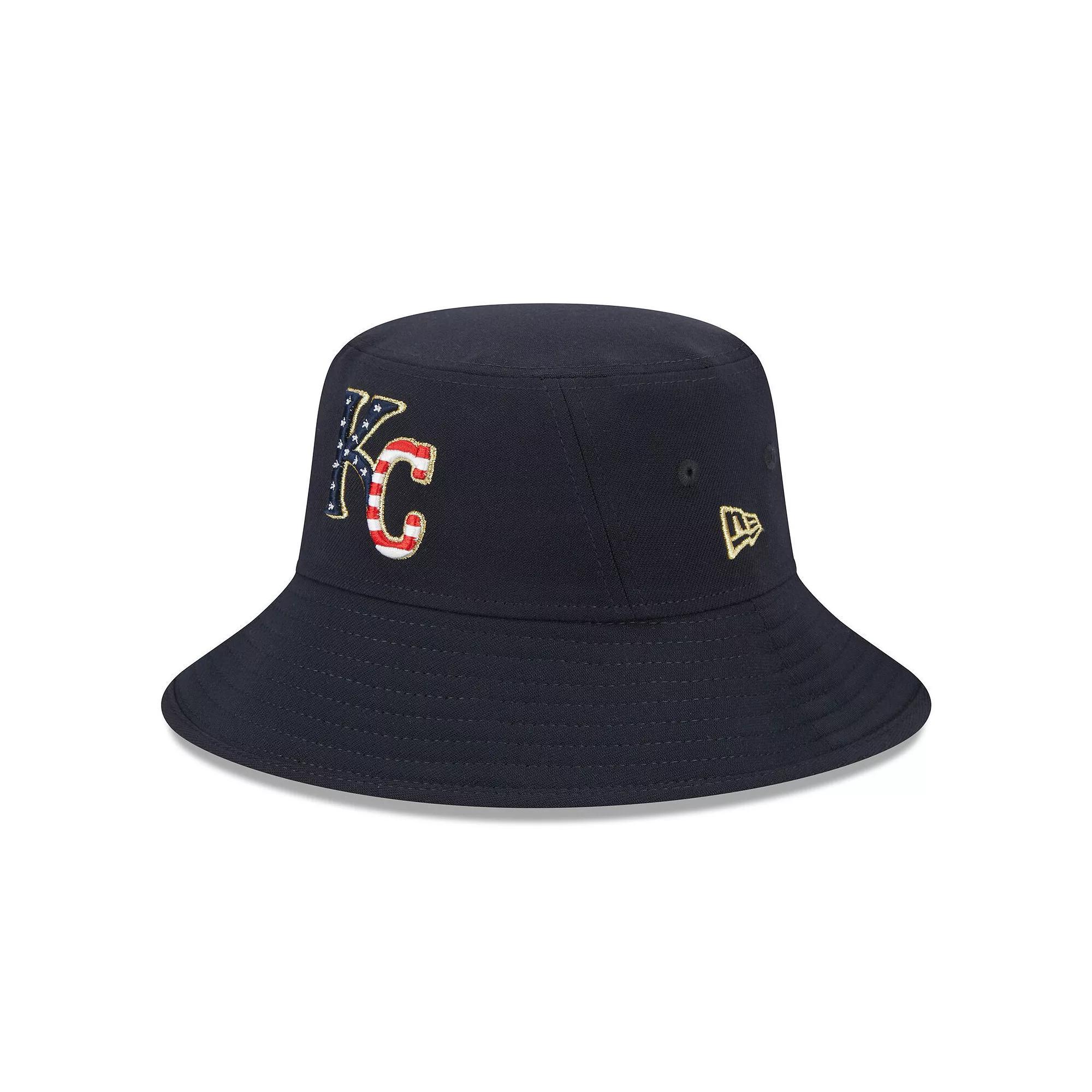 Men's New Era  Navy Kansas City Royals 2023 Fourth of July Bucket Hat, Blue Product Image