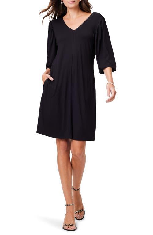 Womens V-Neck Knee-Length Dress Product Image