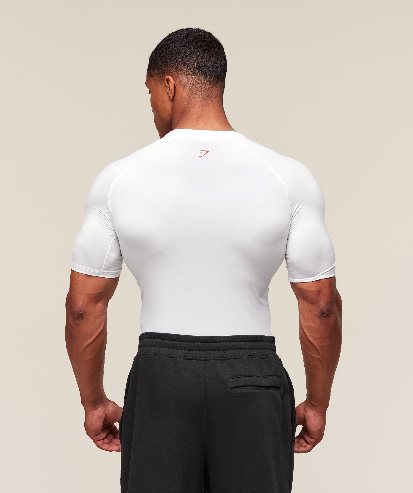 Gymshark GSLC Baselayer T-Shirt - White Male Product Image
