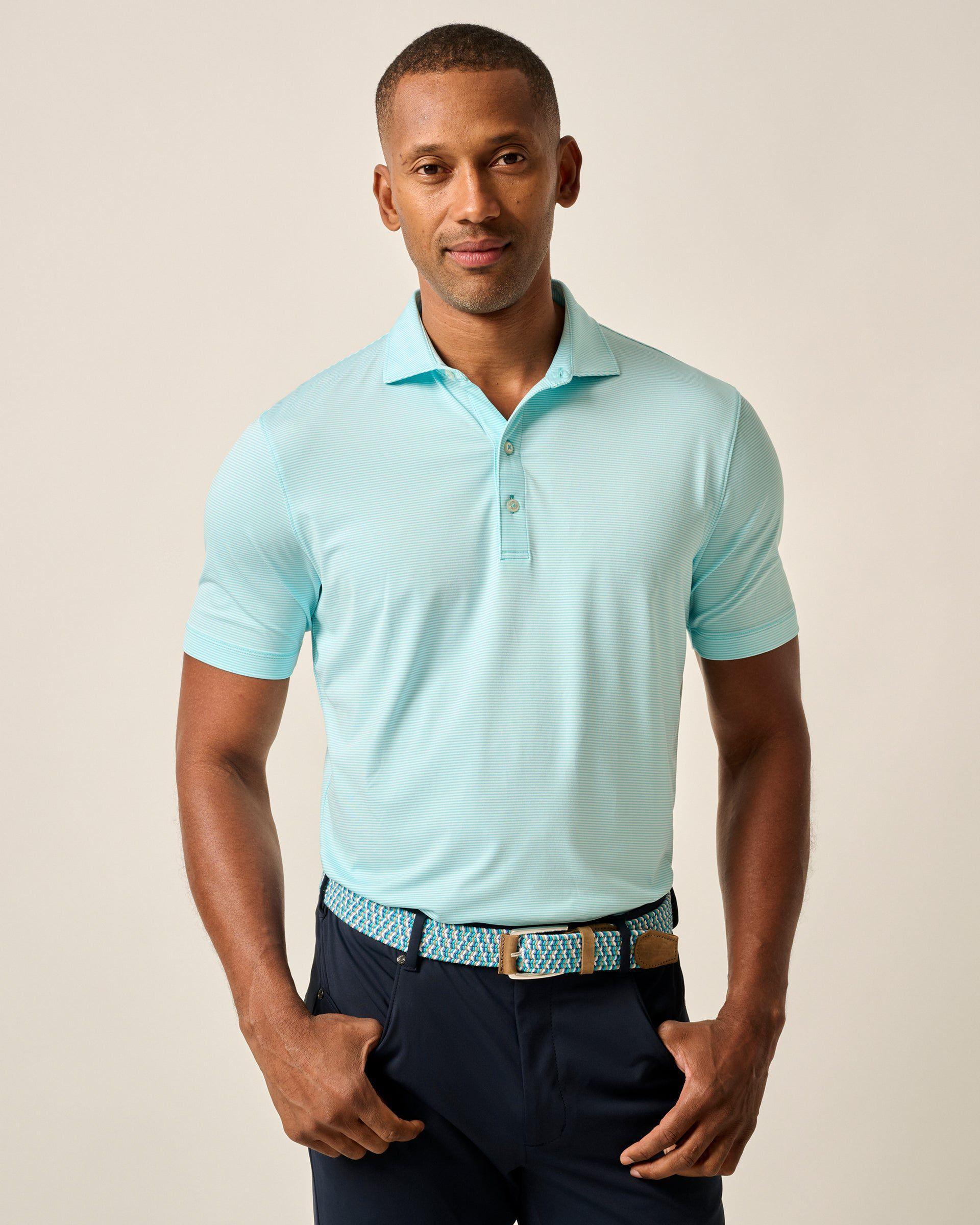 johnnie-O Performance Jersey Polo - Lyndonn Stripe Product Image