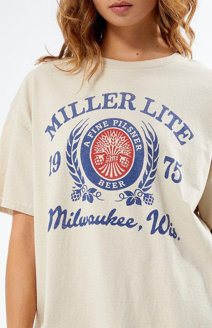 Junk Food Womens Miller Lite T-Shirt Product Image
