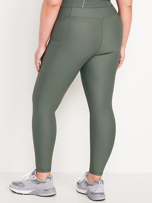 High-Waisted PowerSoft Rib Leggings Product Image