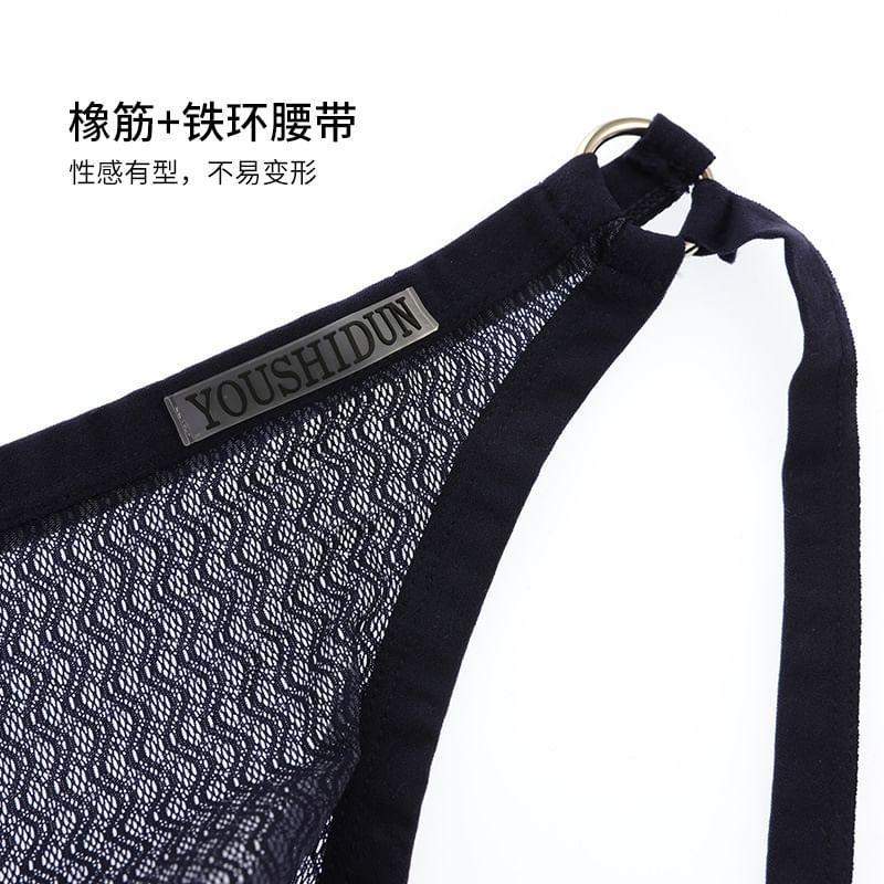 Plain Mesh Thong Product Image