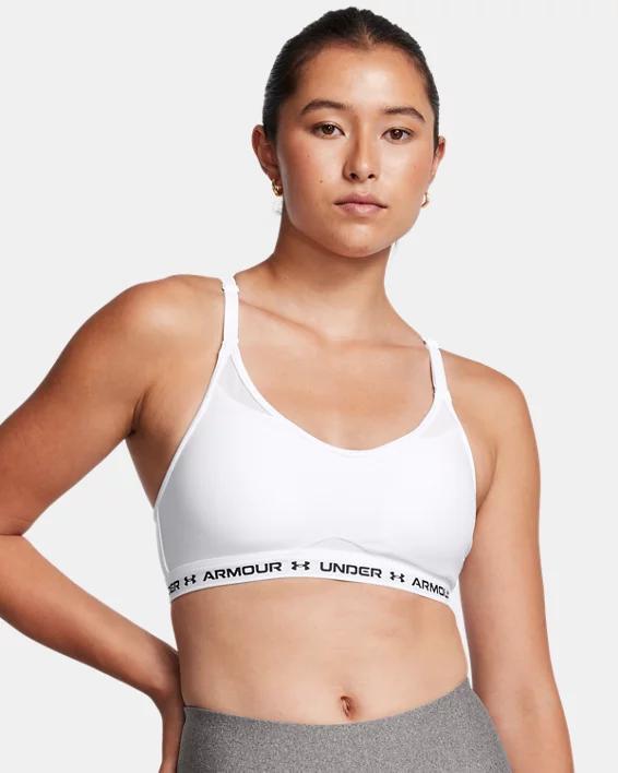 Women's Under Armour Crossback Low-Impact Sports Bra, Size: Large, Castlerock Product Image