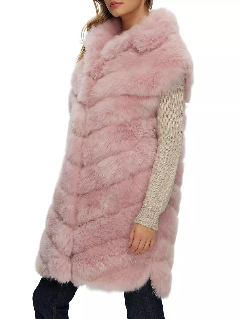 Select Cashmere Goat Diagonal Vest Product Image
