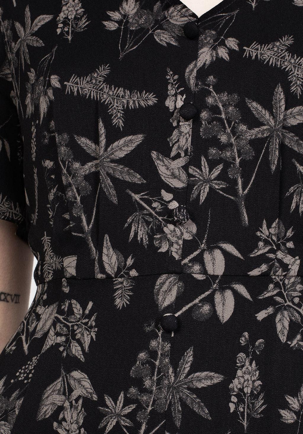 Poisonous Plants Short Sleeve Midi Dress Product Image