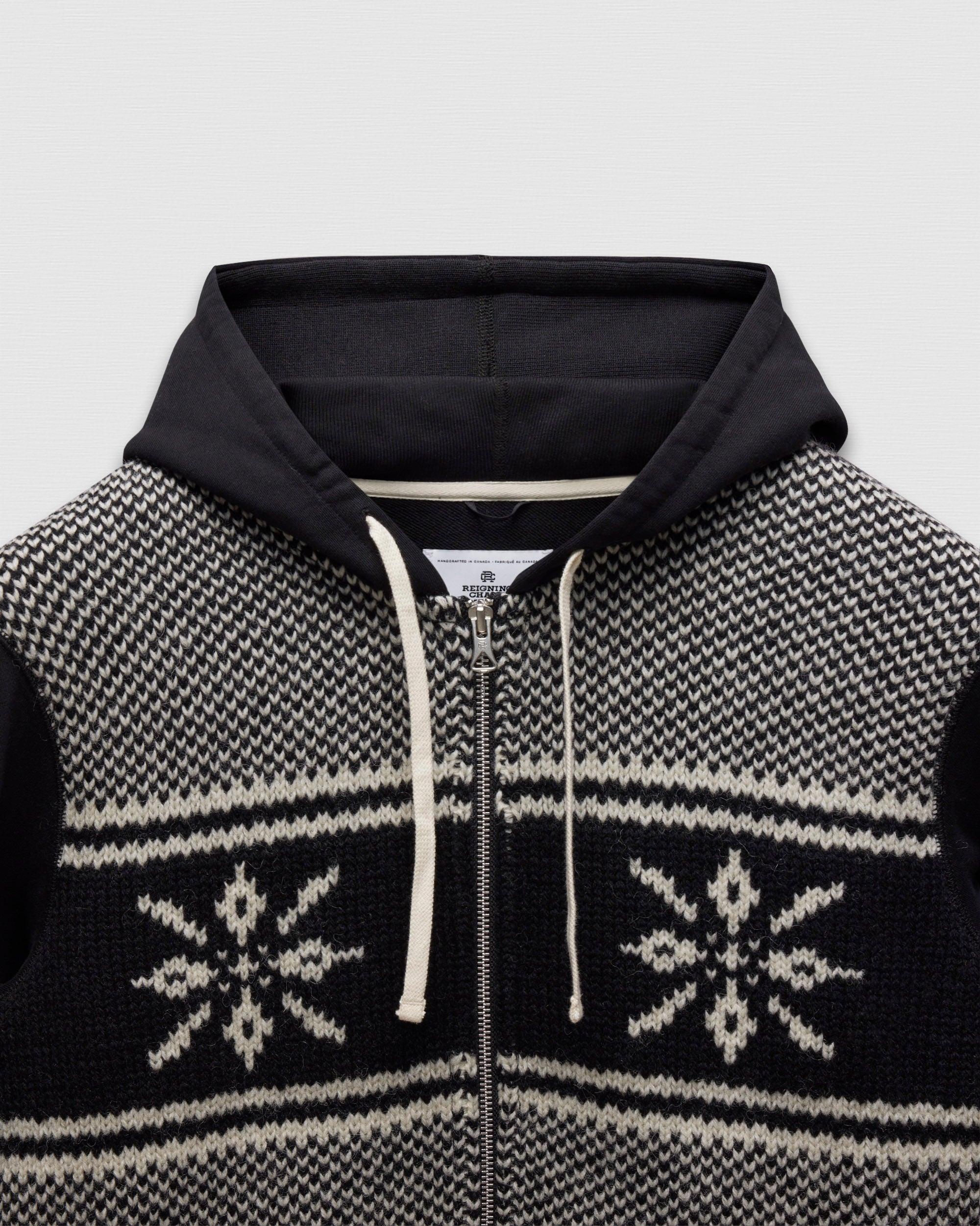 Junya Watanabe Shetland Wool Slim Zip Hoodie Male Product Image