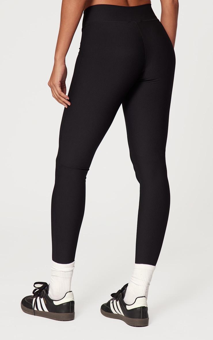 Black Active Rib Gym Leggings Product Image