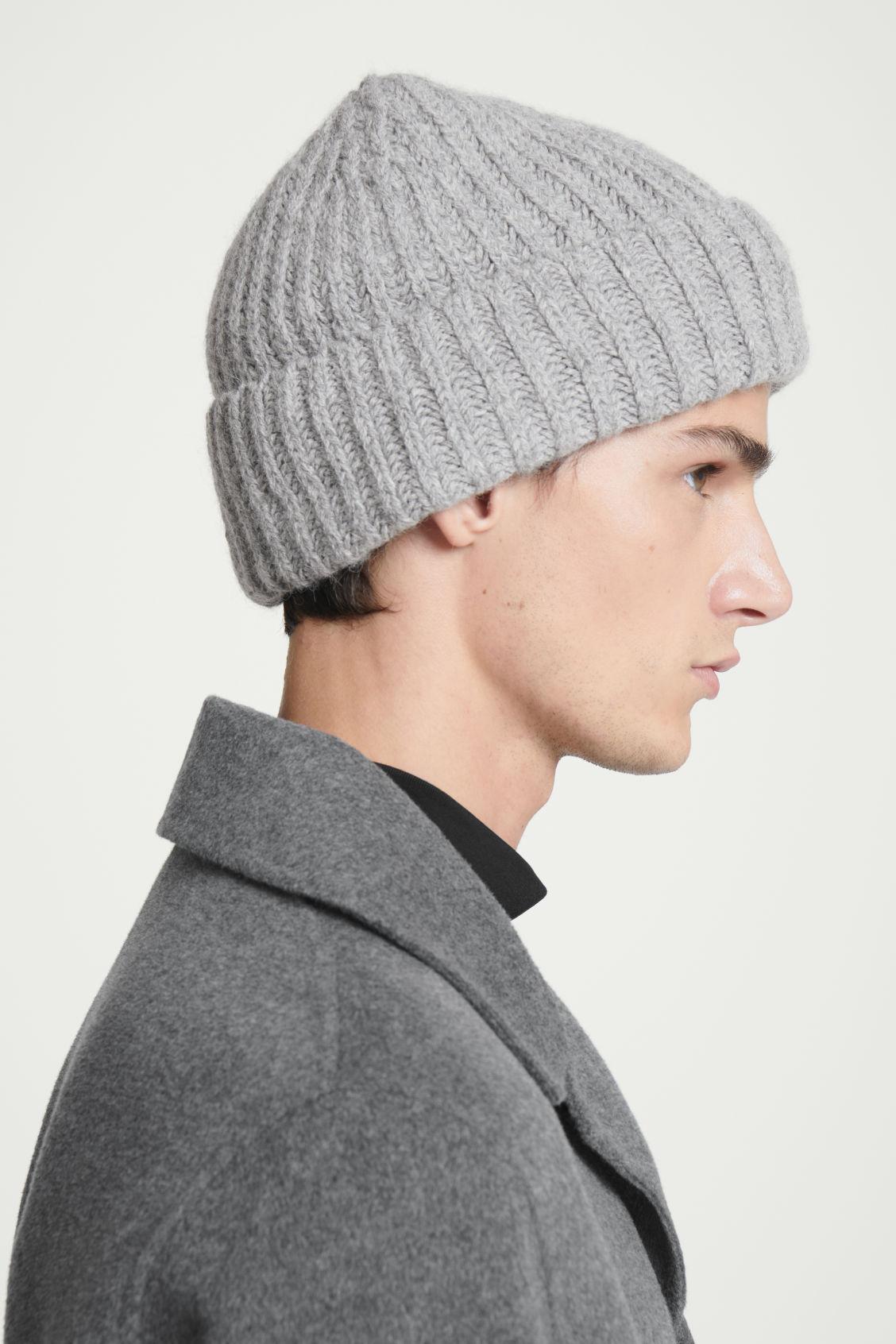 RIBBED ALPACA-BLEND BEANIE Product Image